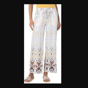 Liverpool Pull-on Wide Leg Drawcord Pant - Grey Haze - Medium